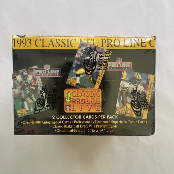 1993 Classic Pro Line Live Football Box - Picture 6 of 7